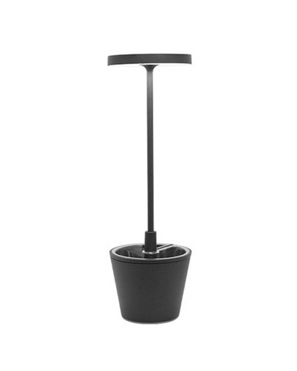 Zafferano Table lamp Poldina Reverse dark grey
