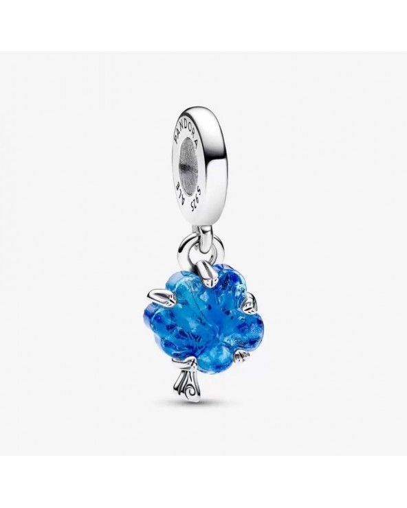 Pandora Unicef tree of life sterling silver dangle with blue