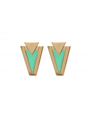 Valentina Ferragni Earrings Reah Aqua green