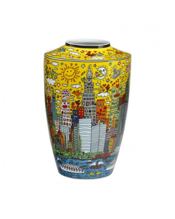 James Rizzi Vase My New York City Sunset