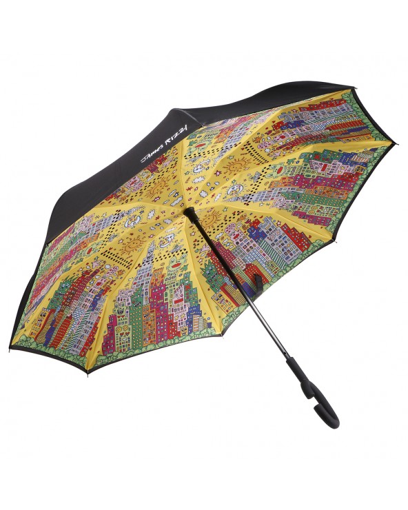 James Rizzi Umbrella My New York City Sunset