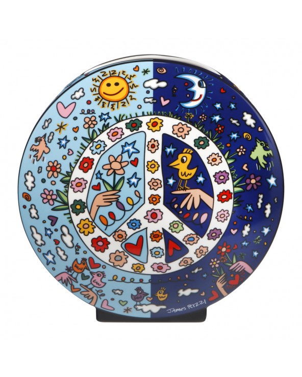 James Rizzi Vase Give Peace a Chance