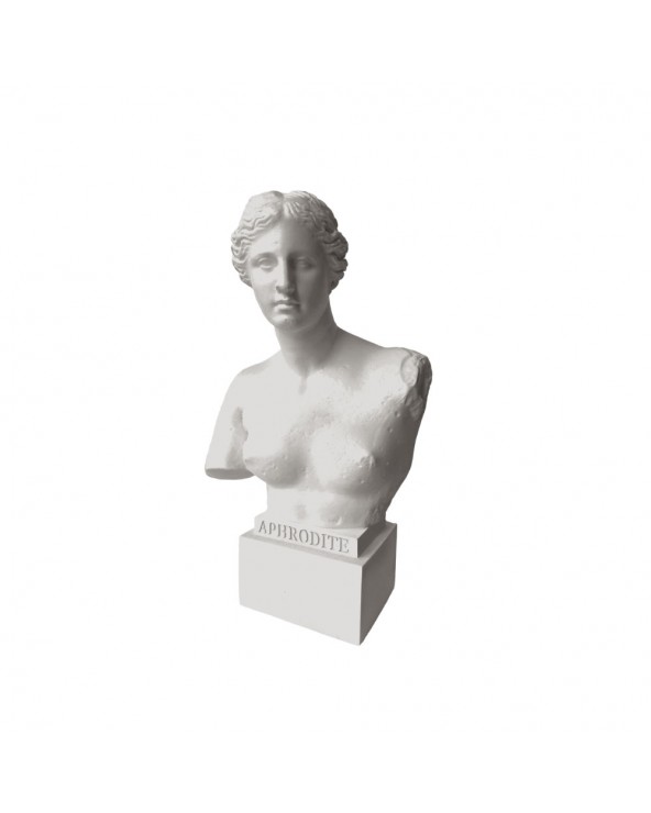 Busto Afrodite Bianco Medio h.35 cm