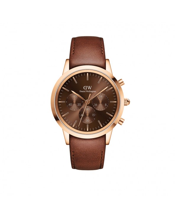 Daniel Wellington Chronograph St Mawes Rose gold and Brown 1.73"