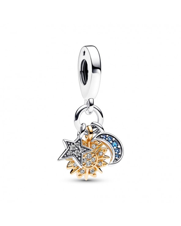 Pandora Celestial sterling silver and 14k gold-plated triple