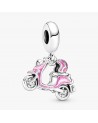 Pandora Scooter with spinning wheels sterling silver dangle