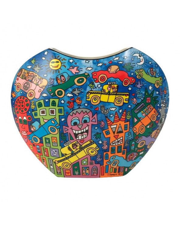 James Rizzi Vase Not Getting Around the Traffic