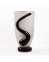 Murano Glass Vase in Original Murano Glass - white with side