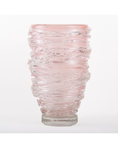 Murano Glass Blown vase in Original Murano Glass - pink 1950s