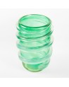 Murano Glass Vase in Original Murano Glass - green with spiral