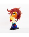 Murano Glass Woman Head Sculpture in Murano Glass - Rockstar