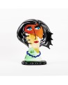 Murano Glass Woman Head Sculpture in Murano Glass - Wind