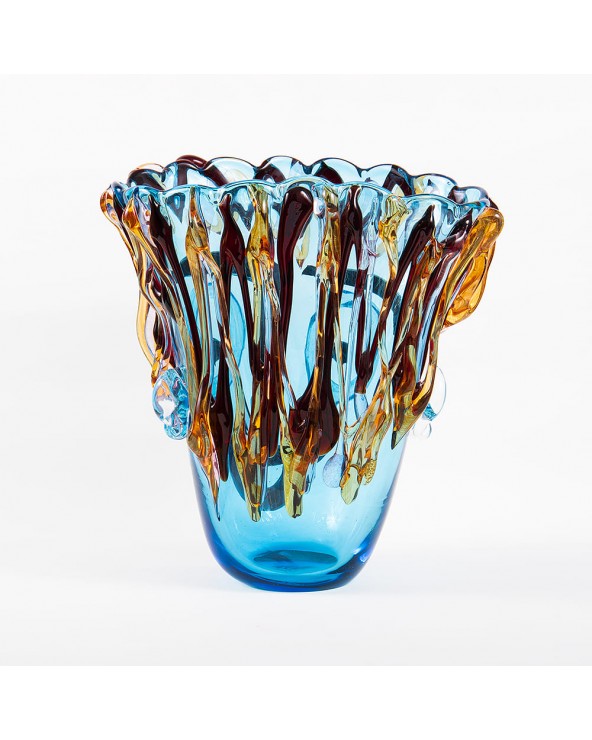 Murano Glass Tribute to Picasso Face Vase in Murano Glass -