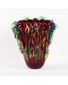 Murano Glass Tribute to Picasso Face Vase in Murano Glass - Red