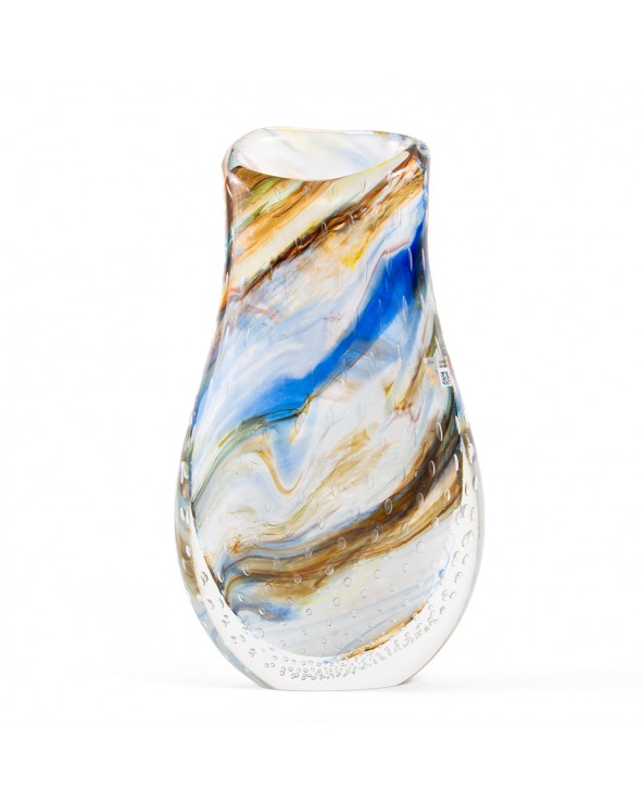 Murano Glass Vase in Murano Glass - Sand and Sea