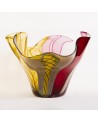 Vaso/Centrotavola Filigrana in vetro di Murano Multicolore