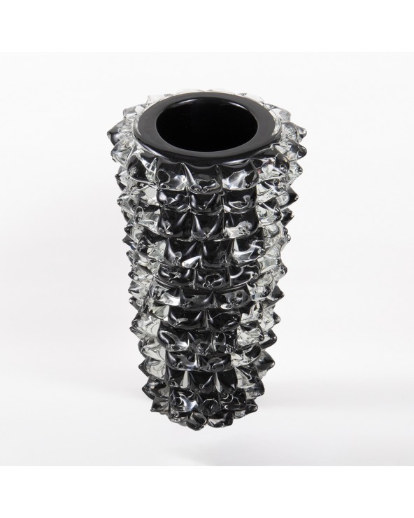 Murano Glass Spike Vase in black Murano Glass