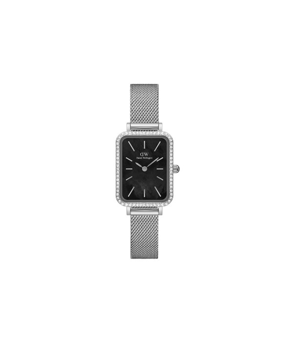 Daniel Wellington Petite Bezel silver and black watch