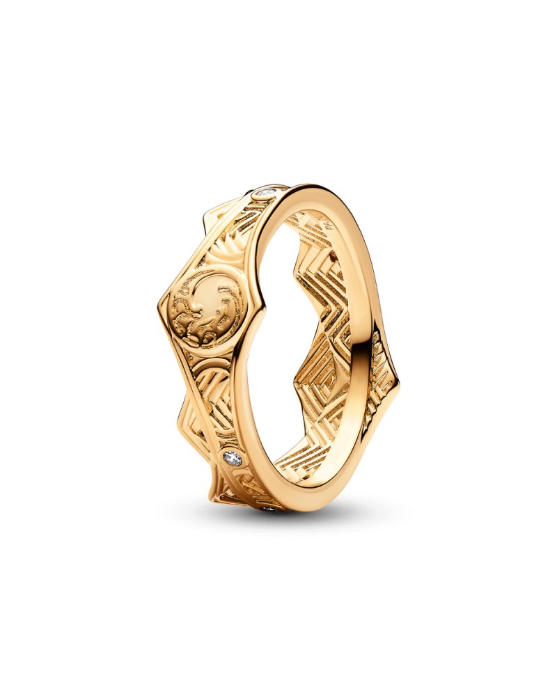 Project House Targaryen Crown 14k gold-plated ring