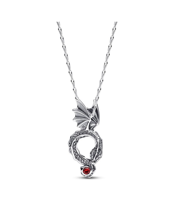 Pandora Project House Dragon sterling silver pendant necklace-