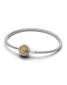 Pandora Project House studded chain sterling silver and 14k
