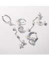 Pandora Treated Freshwater Cultured Pearl & Pavé Hoop Earrings-
