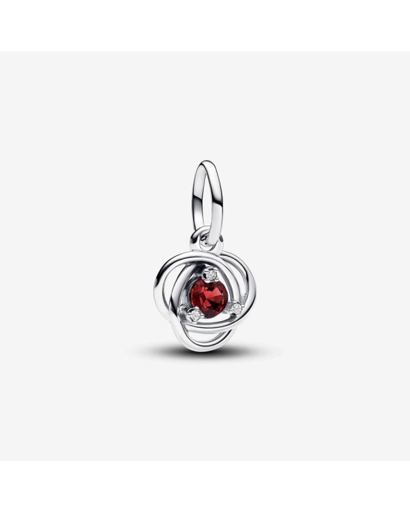 Pandora Sterling silver dangle with true red crystal- 793125C07