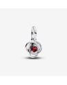 Pandora Sterling silver dangle with true red crystal- 793125C07