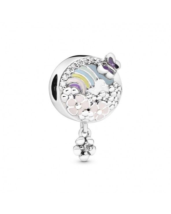 Pandora Charm pendente arcobaleno e fiore