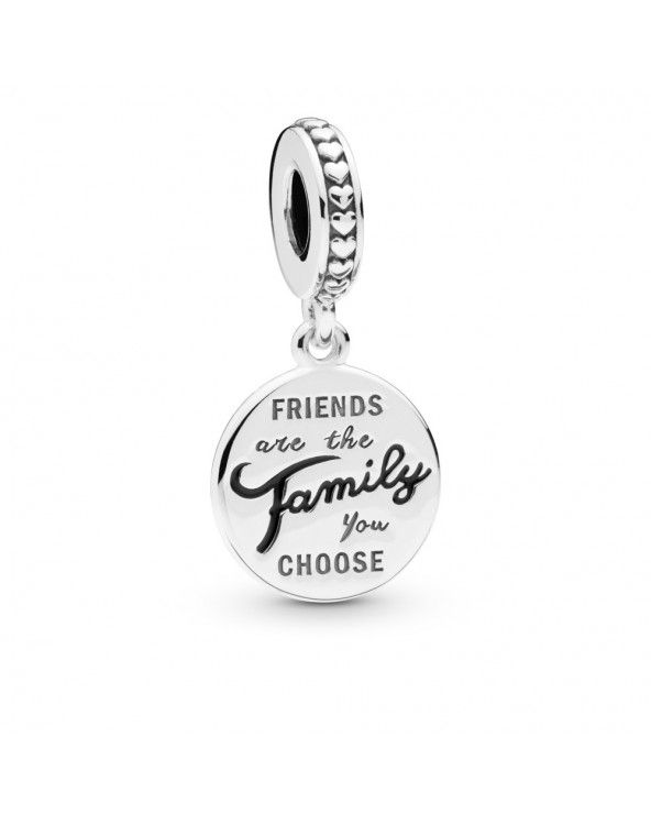 Pandora Charm pendente gli amici sono la famiglia che scegliamo