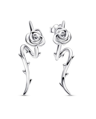 Pandora Rose Sterling Silver Stud Earrings- 293214C00