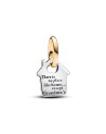 Pandora House Sterling Silver And 14K Gold-Plated Dangle-