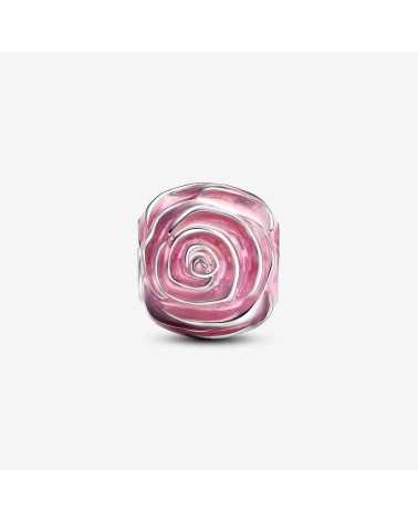 Pandora Pink Rose Sterling Silver Charm- 793212C01