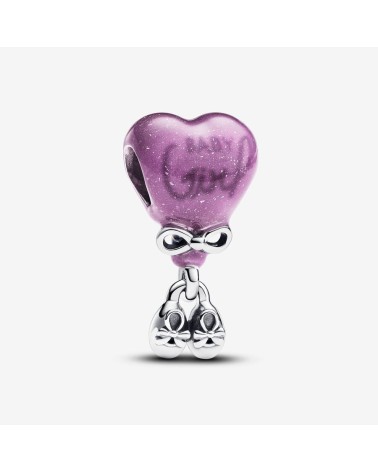Pandora Baby Girl Balloon Sterling Silver Charm With Color