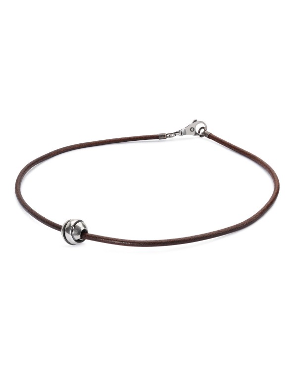 Trollbeads Leather Necklace, Brown- PLTLENE-00002