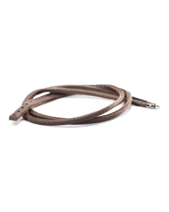Trollbeads Leather Bracelet Brown/Silver, 36 cm- PLTLEBR-00004