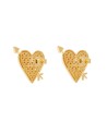Valentina Ferragni Earrings Candy Couple of Hearts Button-