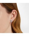Chiara Ferragni Earrings Hearts Pink and White Silver 925-