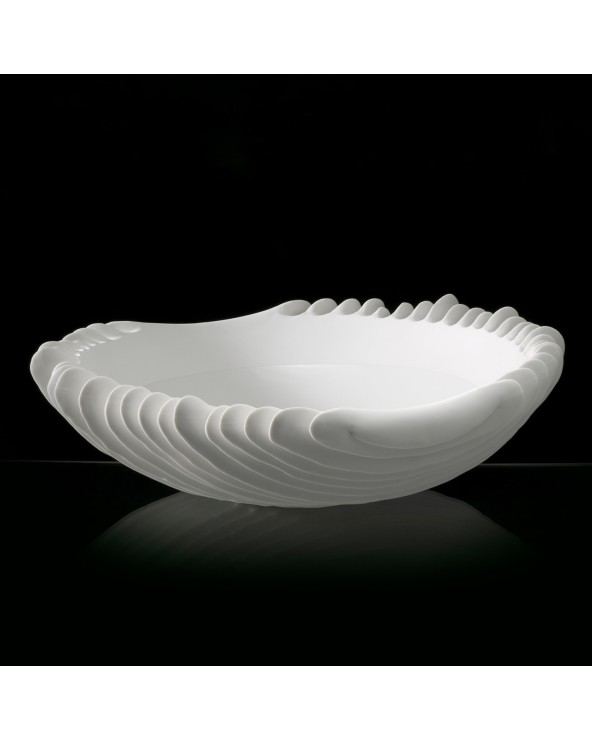 Fos Ceramiche Centrotavola Atollo in porcellana bianca-