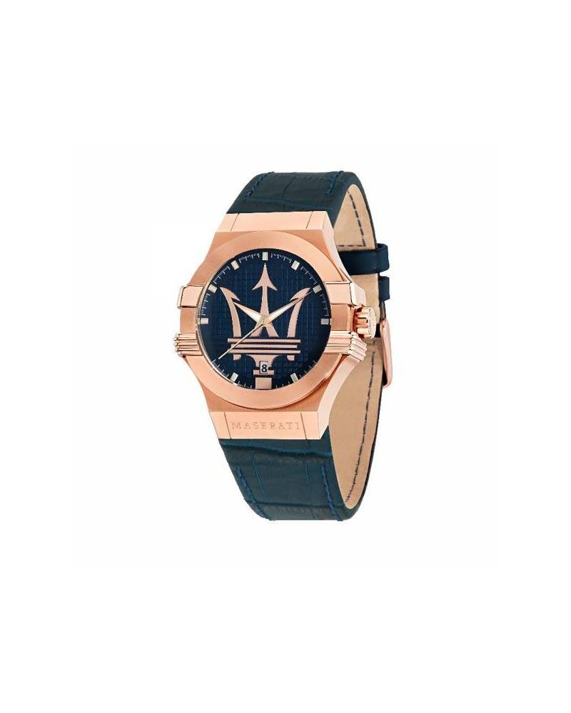 Potenza watch 42 mm gold and blue