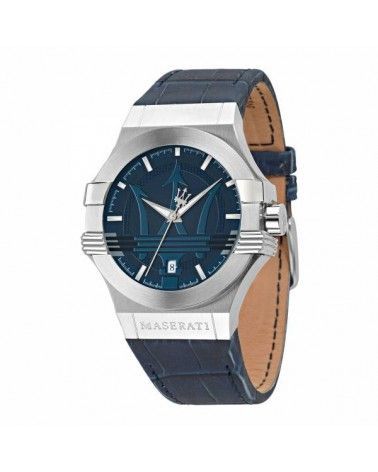 Potenza watch 42 mm silver and blue