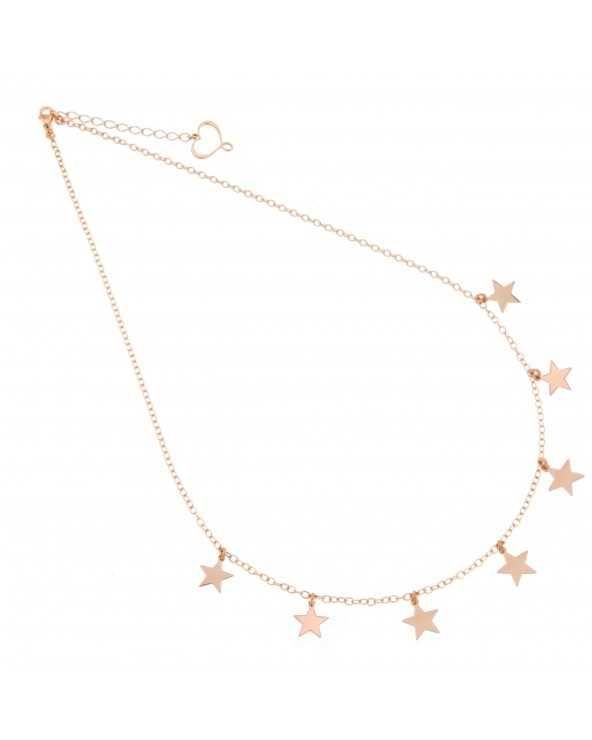 Chain choker with seven stars