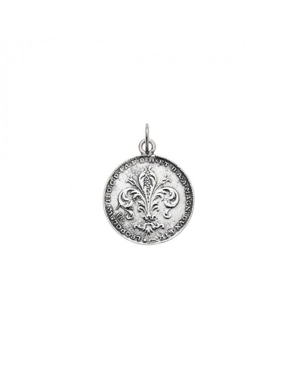Lily of florence coin charm