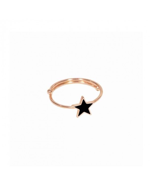 Ring made with black star