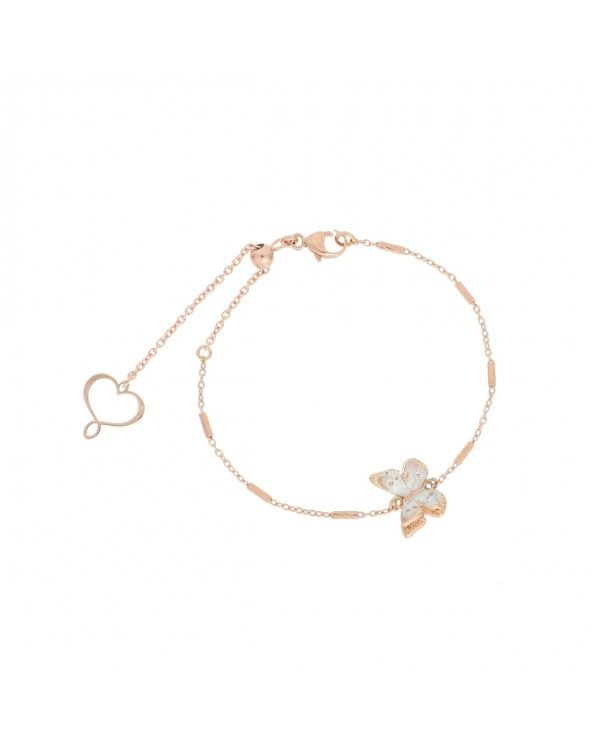 Bracelet with white butterfly