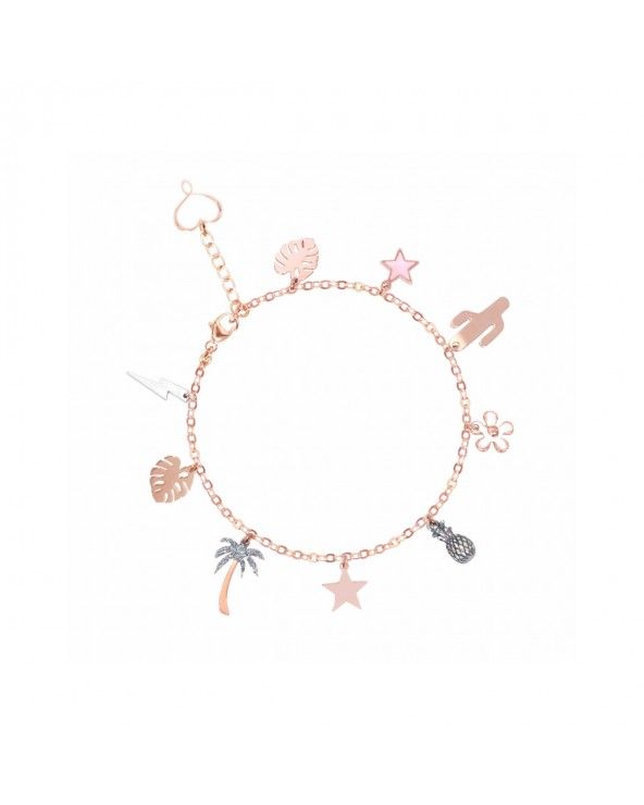 Chain coachella bracelet with pendant