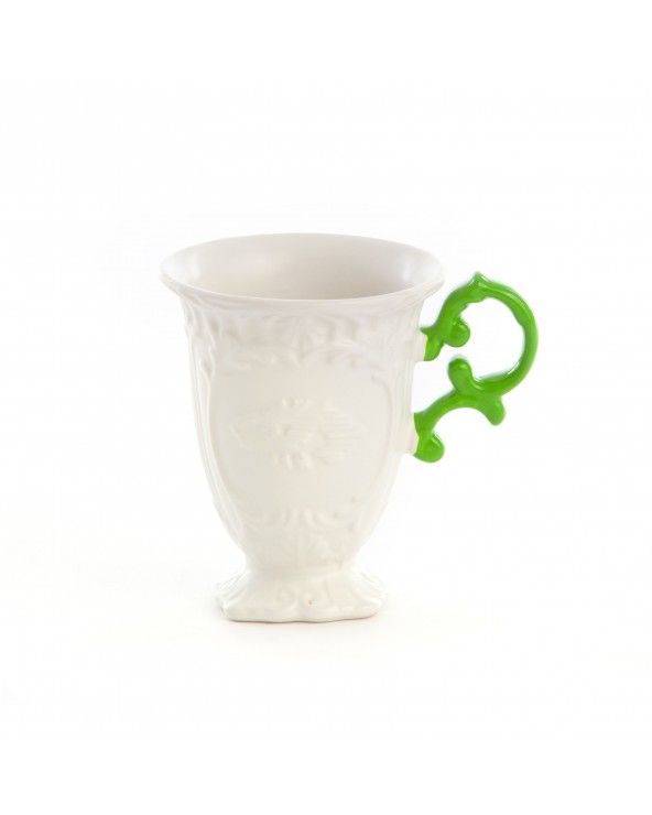 I--Wares mug green handle