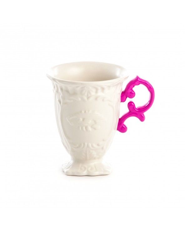 I--Wares mug fuchsia handle
