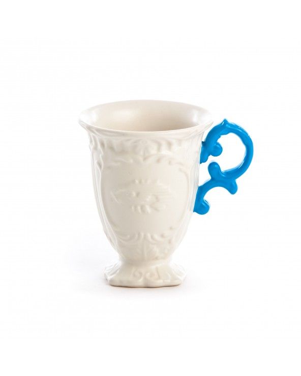 I--Wares mug light blue handle