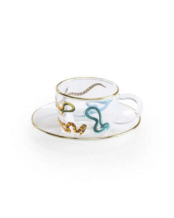 Coffee cup and saucer Toiletpaper Snakes